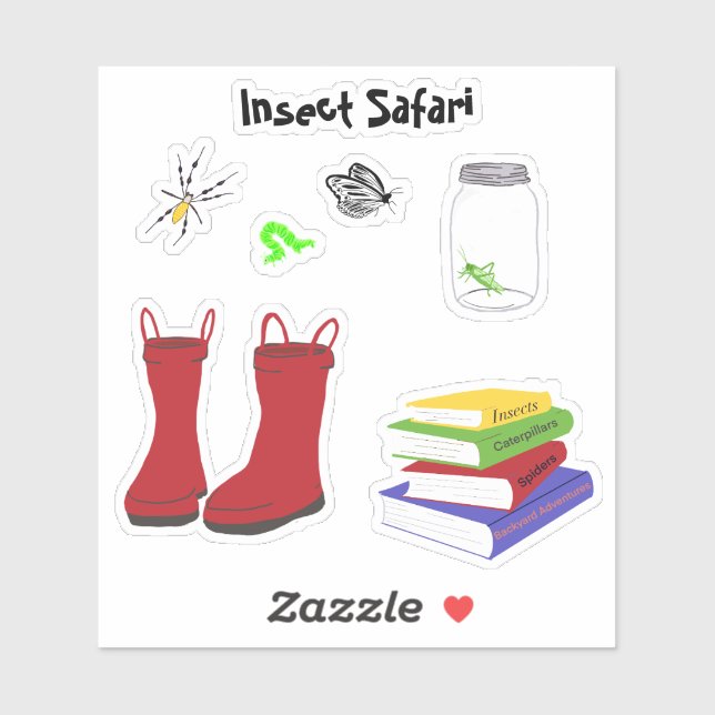 Insect Safari stickers (Sheet)