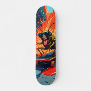 Insect Skateboard with Glasses on Skateboard