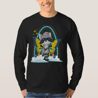 Insect Trash Panda Butterfly Rainbow Forest Animal T-Shirt