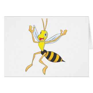 Insecte heureux de guêpe