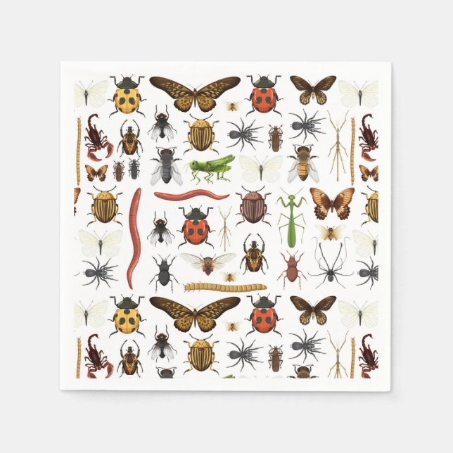 Insects Bugs Napkin (Front)