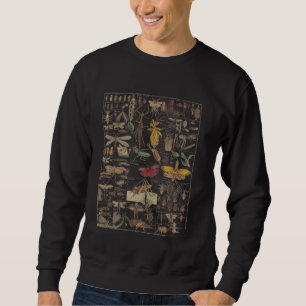 insects Collection Species Bugs Vintage Entomology Sweatshirt