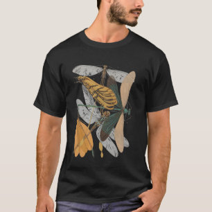 insects Collection Species Bugs Vintage Entomology T-Shirt