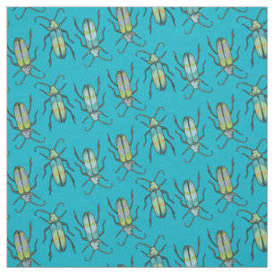 Insects drawings art pattern fabric
