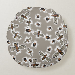 insects Duvet Cover Round Pillow