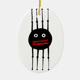 Insects fun cool graphic spider ceramic ornament
