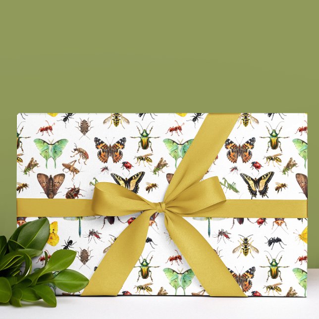 Insects Life Lots of bugs Wrapping Paper (Creator Uploaded)