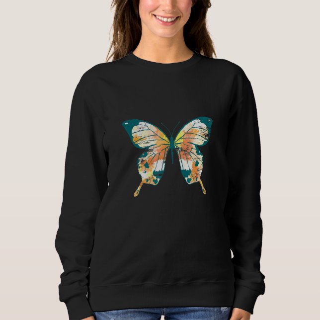 Insects Lover Nature Butterfly Sweatshirt (Front)