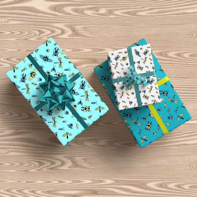 Insects Pattern Trio Wrapping Paper Sheet (Creator Uploaded)