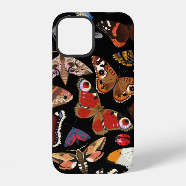 Insects seamless pattern iPhone case (Back)