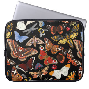 Insects seamless pattern laptop sleeve
