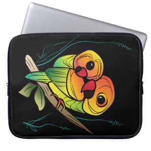 Inseparable Parrots Laptop Sleeve