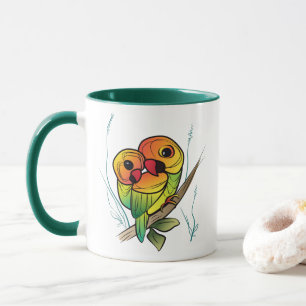 Inseparable Parrots Mug