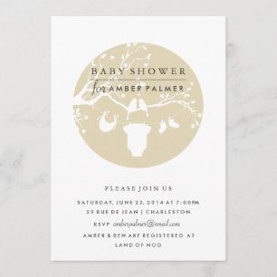 Inséparables Baby shower Invitation