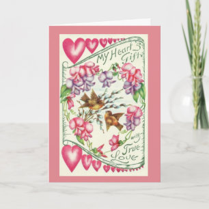 inséparables Carte de voeux pour la Saint-Valentin