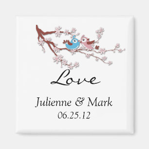 Inséparables Cerry Blossoms Mariage Magnet