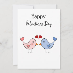 Inséparables de carte de Saint Valentin modifiable