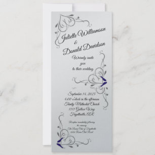 Inséparables Faire-part de mariage plat