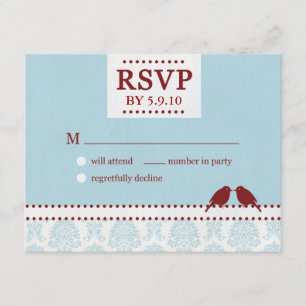 Inséparables Red Blue RSVP
