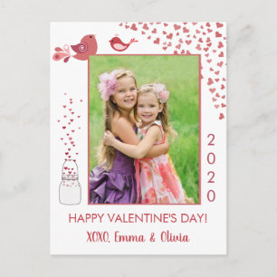 inséparables Valentine's Day Carte photo de coeur