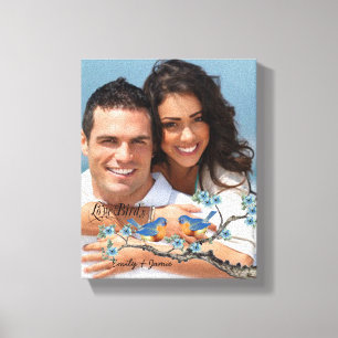 Inséparables Votre Photo Toile Enveloppée