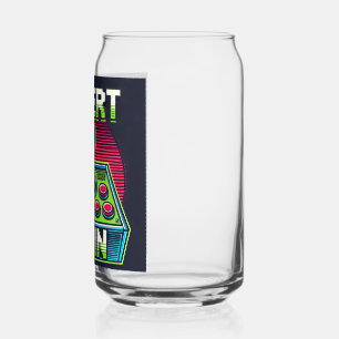 Insérer pièce Retro Arcade Can Glass - 80s Jeu