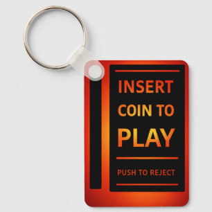 Insérez une pièce pour jouer Porte-clés d'arcade r