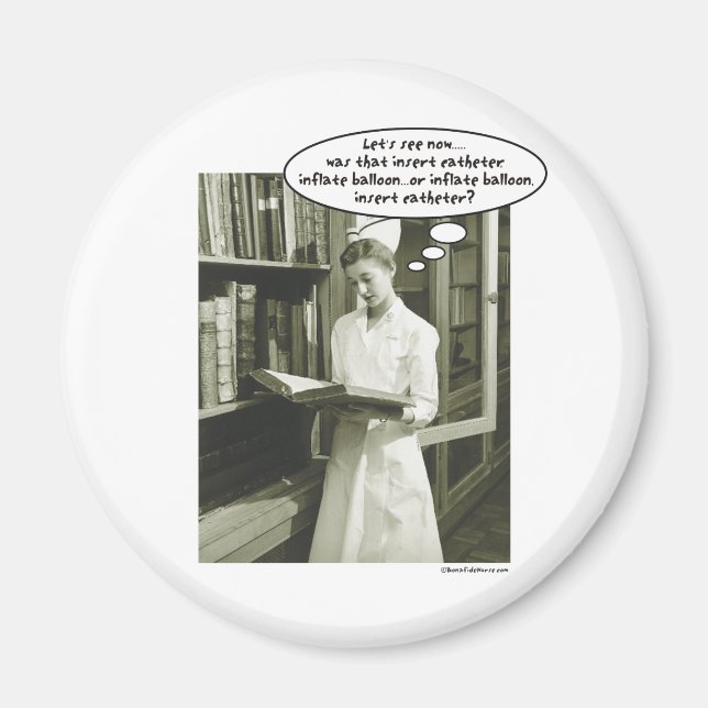 Insert Catheter Inflate Balloon or..... Magnet (Front)