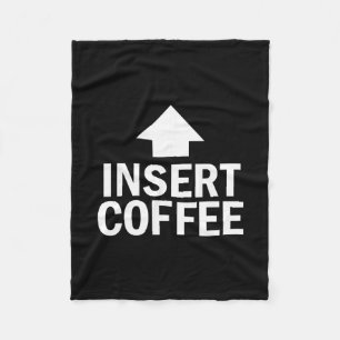 Insert Coffee Thanksgiving Pointing Arrow To Mouth Fleece Blanket