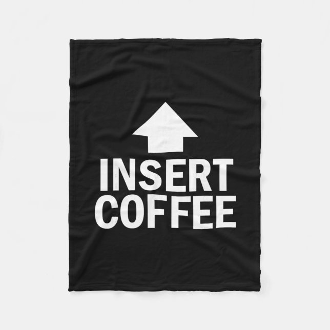 Insert Coffee Thanksgiving Pointing Arrow To Mouth Fleece Blanket (Front)