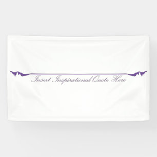 Insert Inspirational Quote Here - Purple Banner