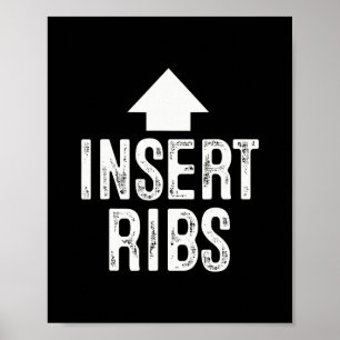 Insert Ribs Thanksgiving Pointing Arrow To Mouth H Poster