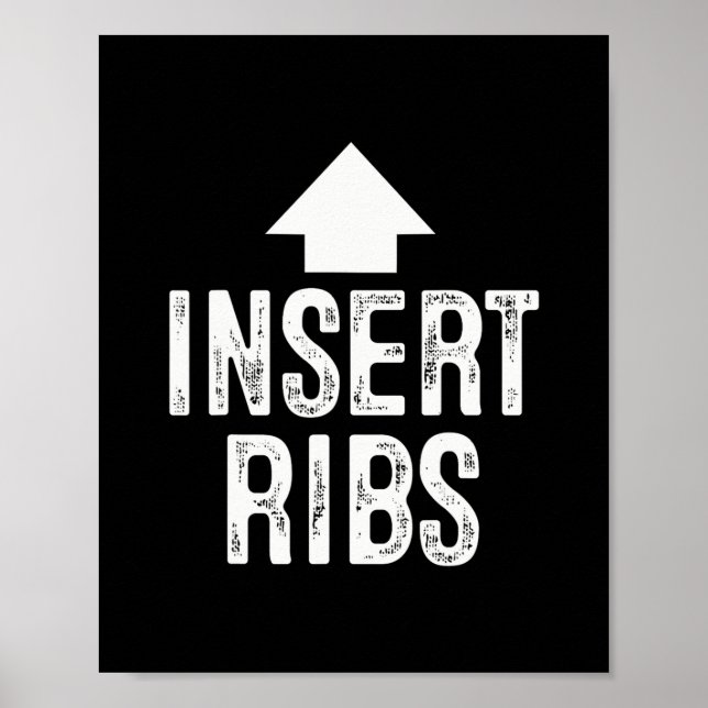 Insert Ribs Thanksgiving Pointing Arrow To Mouth H Poster (Front)