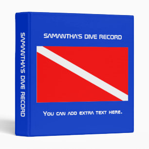 INSERT YOUR NAME - DIVE RECORD BINDER