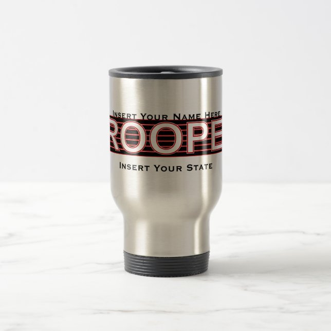 (Insert Your Name Here) State Trooper Travel Mug 2 (Center)
