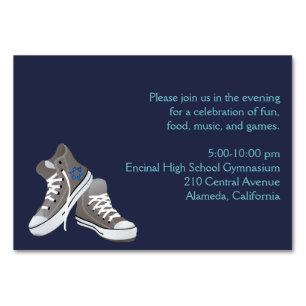 Insertion Baskets de carte Invitation Bleu foncé