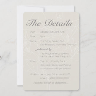 Insertion de Faire-part de mariage floral (naturel