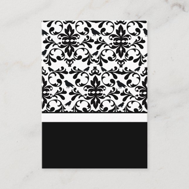 Insertions de carte Faire-part de mariage noir et  (Devant)