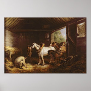 Inside a Stable Poster