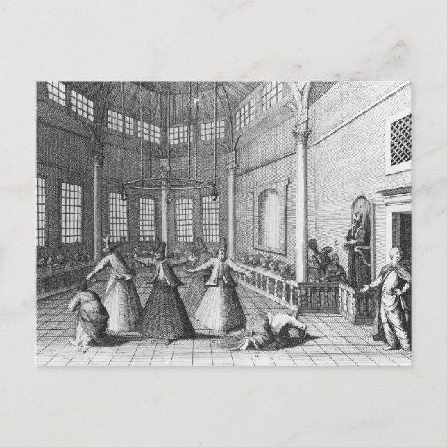 Inside a Turkish Mosque, illustration Postcard (Front)