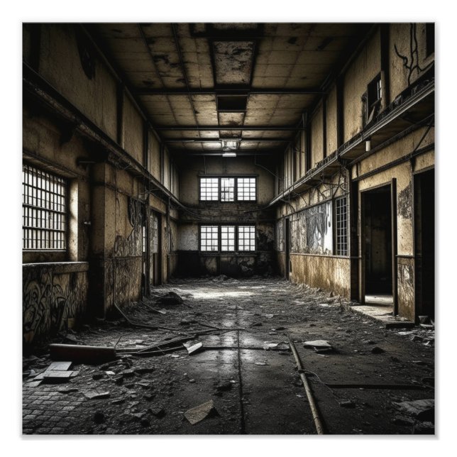 Inside an Abandoned Station  Photo Print (Front)