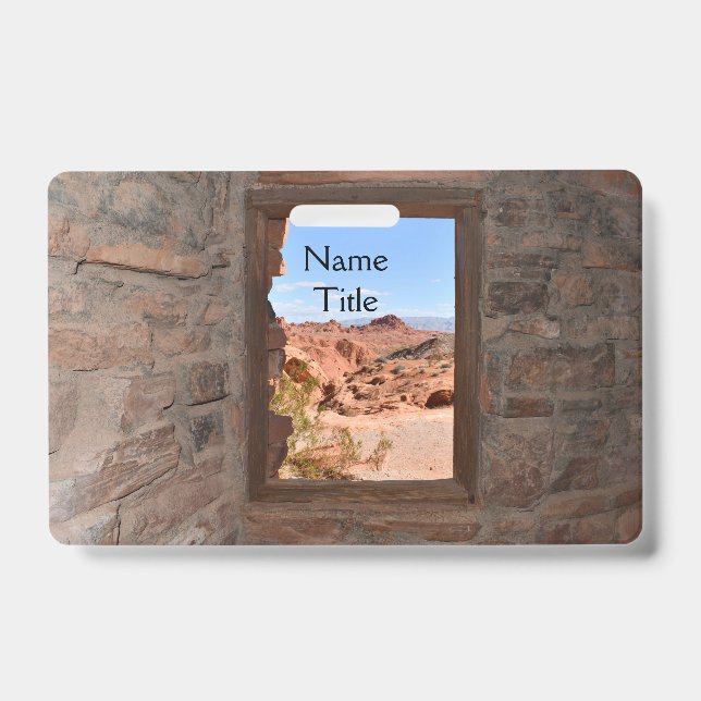 Inside cabin view of the Valley of Fire      Badge (Front)