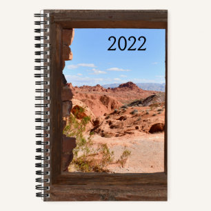 Inside cabin view of the Valley of Fire Notebook