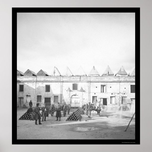 Inside Fort Marion in St. Augustine, FL 1864 Poster (Front)
