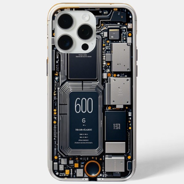 Inside iPhone Component Coque - Futuristic Tech (Verso)