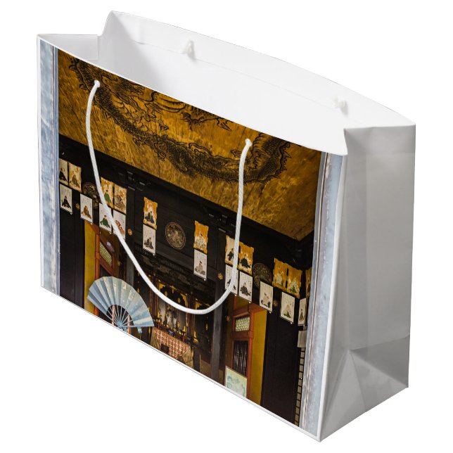 Inside Konchi-In temple, Kyoto Large Gift Bag (Back Angled)