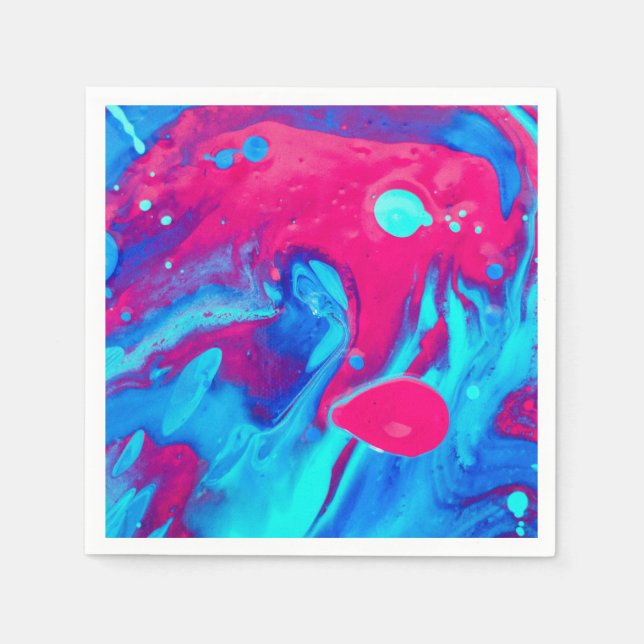 Inside of a lava lamp napkin (Front)