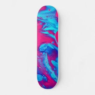Inside of a lava lamp skateboard