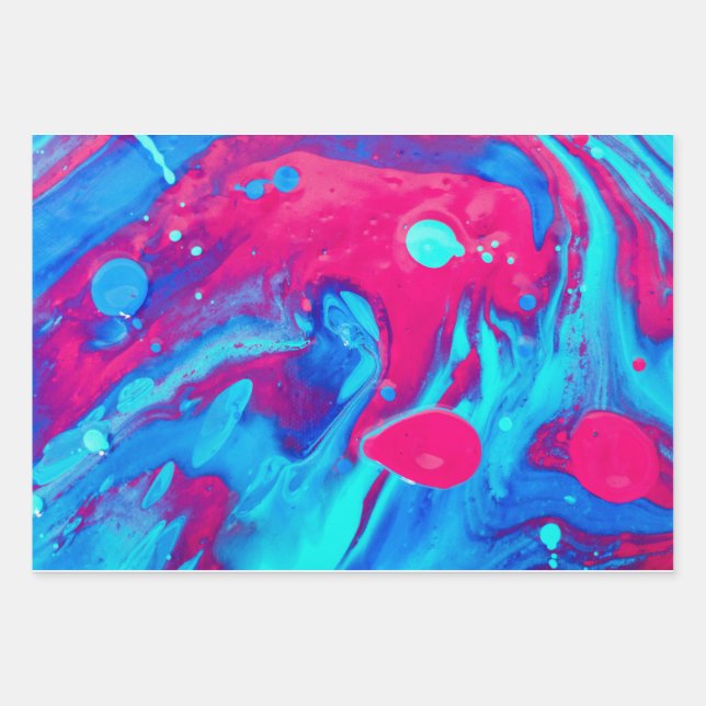 Inside of a lava lamp wrapping paper sheet (Front)