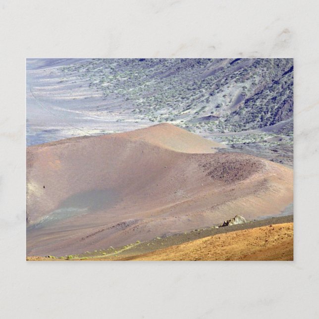 Inside of Haleakala Crater, Maui, Hawaii, U.S.A. Postcard (Front)